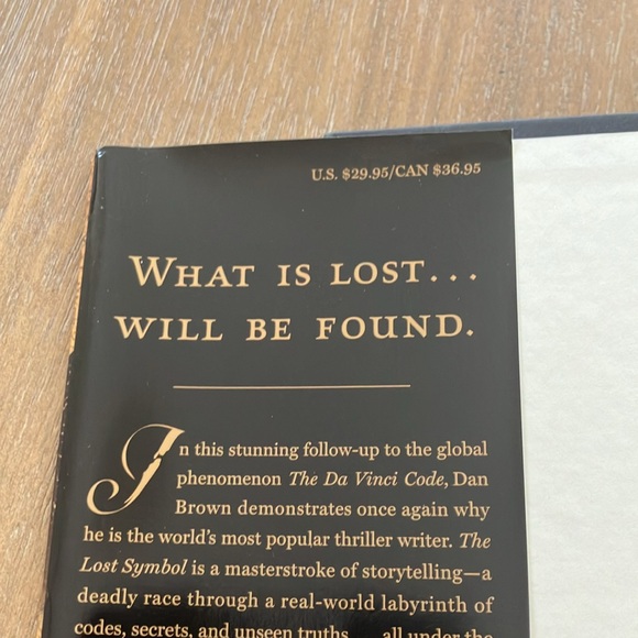 The Lost Symbol by Dan Brown Hardcover Book - Picture 3 of 5